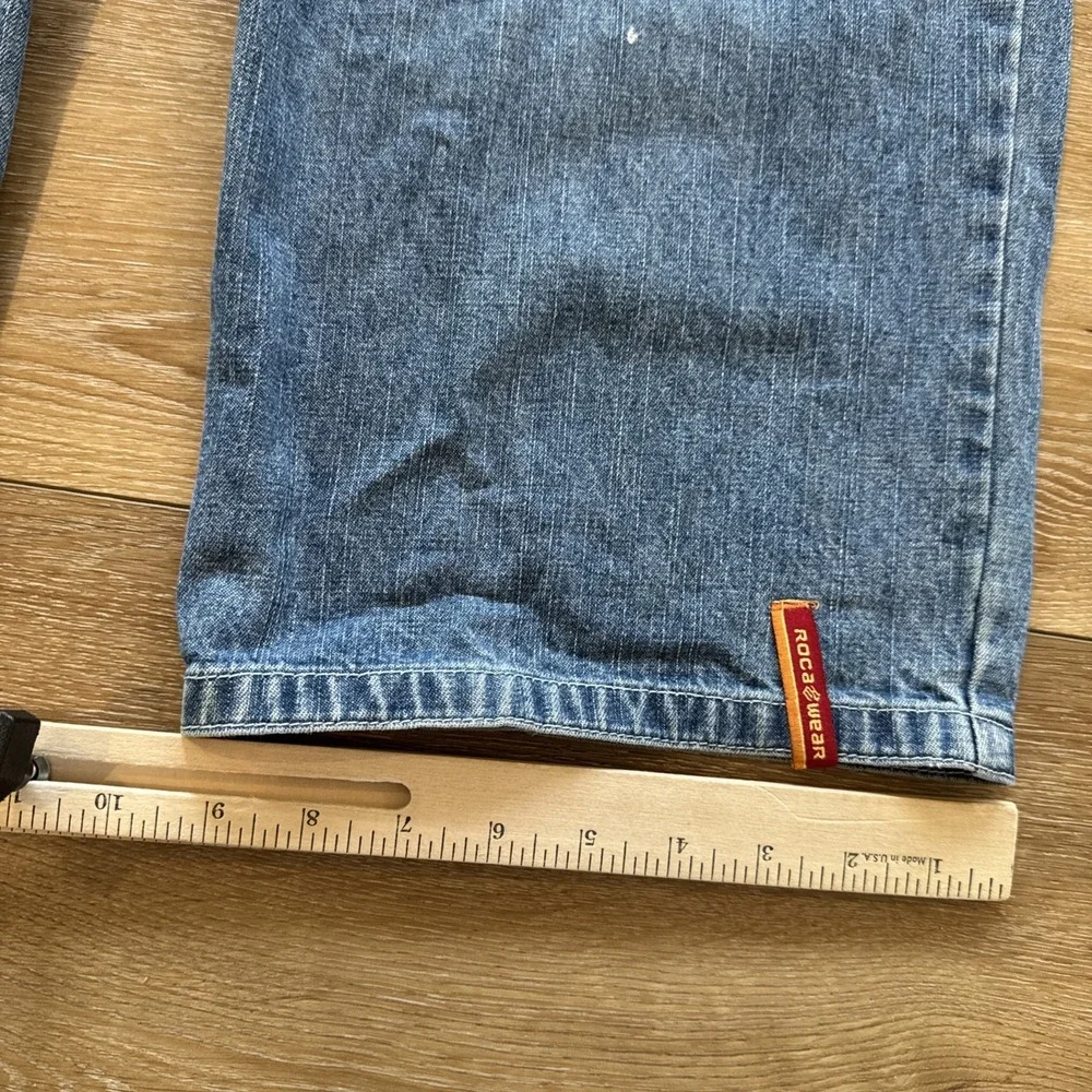 Vintage Rocawear‎ Jeans Mens 36 x 32 Loose Fit Denim Y2K Baggy Wide Leg Skater
